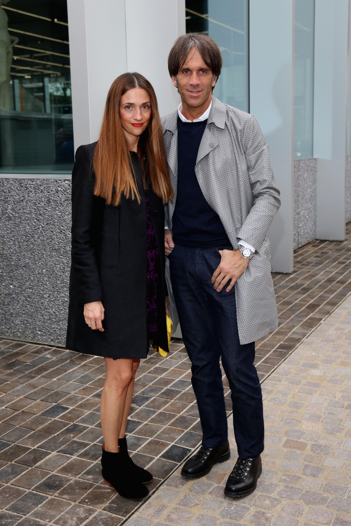 MILAN, ITALY - MAY 04:   Evelina Rolandi and Davide Oldani attend the Fondazione Prada Opening  on May 4, 2015 in Milan, Italy.  (Photo by Vittorio Zunino Celotto/Getty Images  for Fondazione Prada)