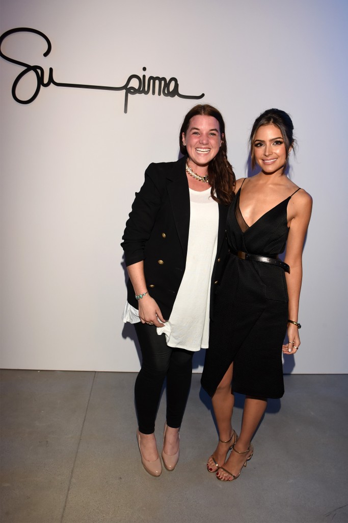 NEW YORK, NY - SEPTEMBER 10:  Supima Design Competition Winner Kate McKenna (L) and Miss USA 2012 Olivia Culpo attends the Supima Design Competition fashion show during Spring 2016 New York Fashion Week: The Shows at The Gallery, Skylight at Clarkson Sq on September 10, 2015 in New York City.  (Photo by Vivien Killilea/Getty Images for Supima Cotton)