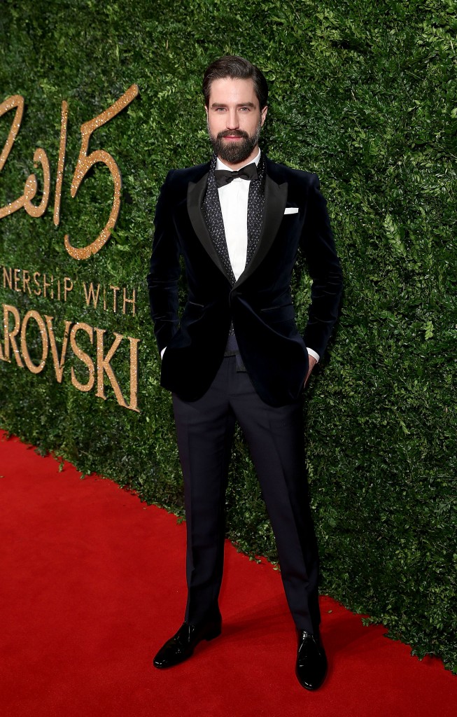 LONDON, ENGLAND - NOVEMBER 23:  Jack Guinness attends the British Fashion Awards 2015 at London Coliseum on November 23, 2015 in London, England.  (Photo by Mike Marsland/WireImage)