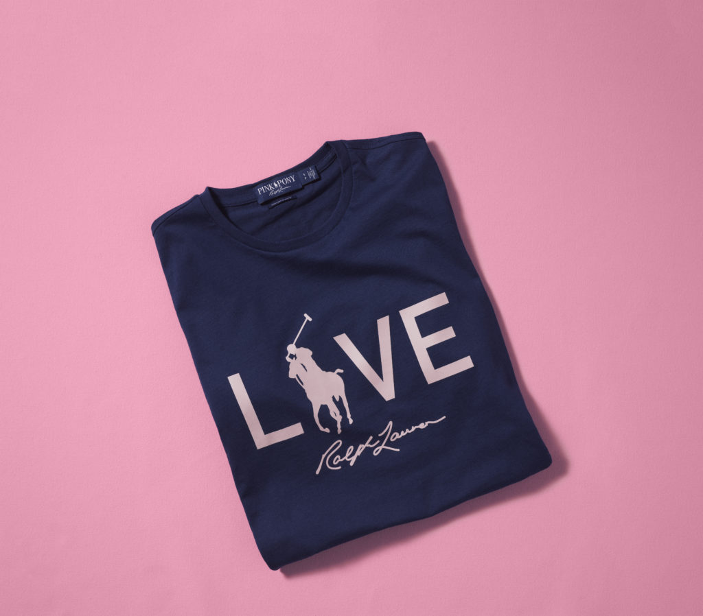 Ralph lauren pink cheap pony love t shirt